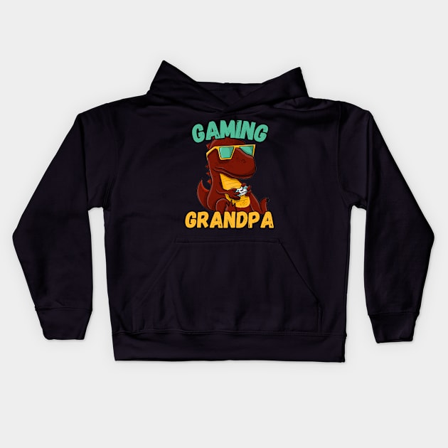 Gaming Grandpa Kids Hoodie by NotLikeOthers